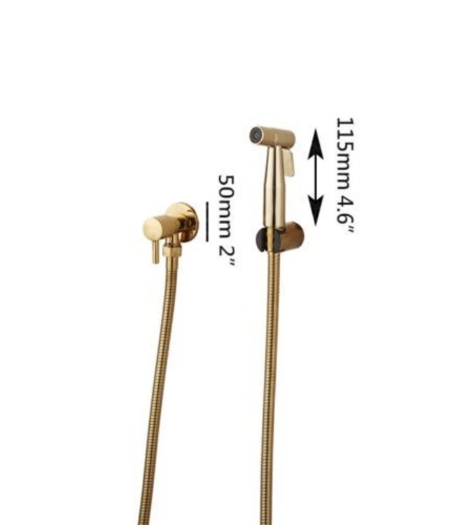 Rene Houtman Bidet Sproeier | Goudkleurig | Koud