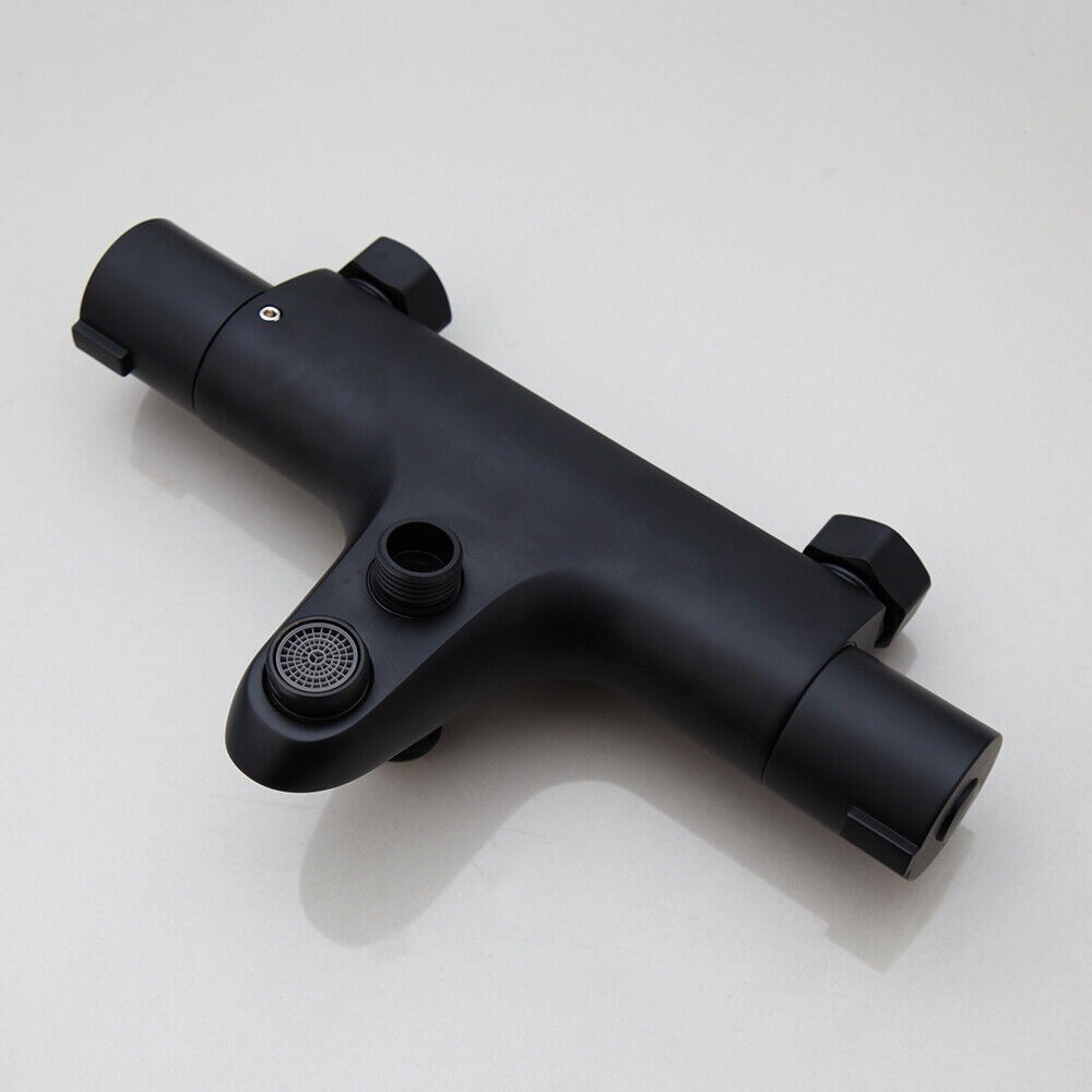 Rene Houtman Thermostatische Badkraan met Handdouche | met 3 Standen | Zwart