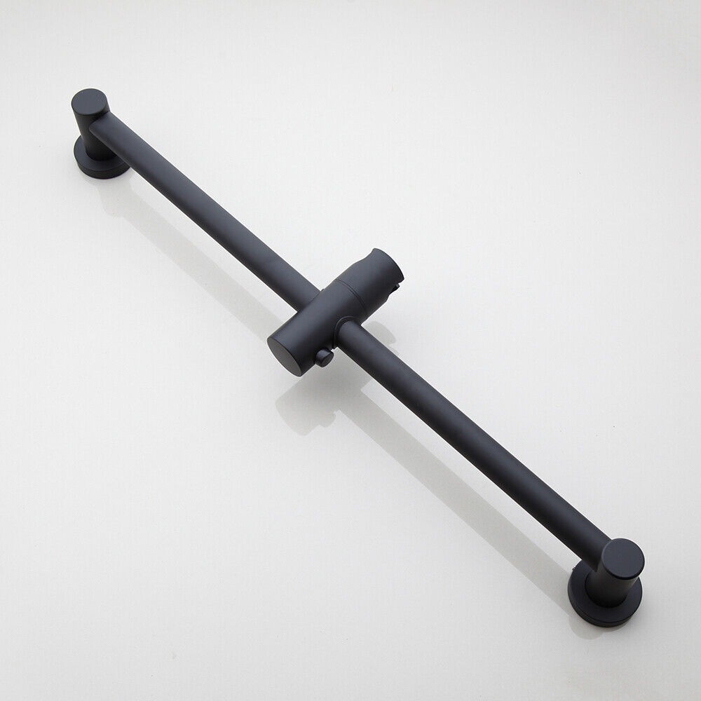 Rene Houtman Thermostatische Badkraan met Glijstang en Handdouche | Zwart