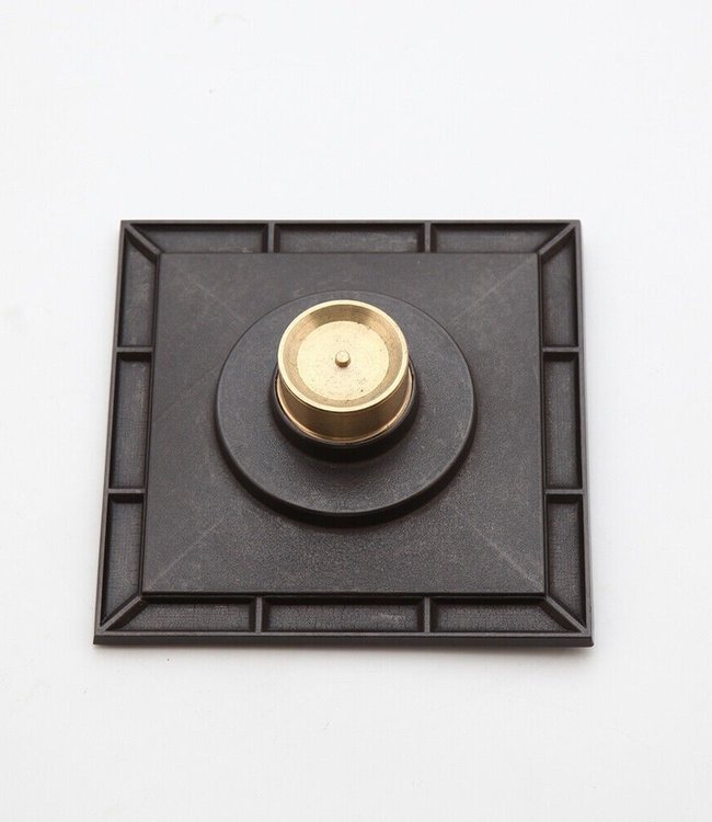 Rene Houtman Bronskleurige Doucheput met Bloem Motief