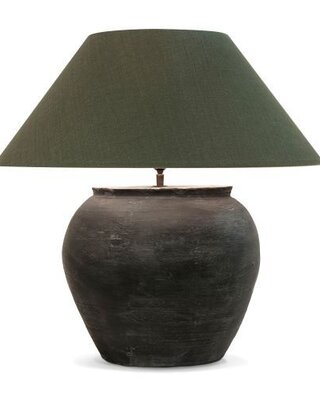 Frezoli Disio Tafellamp | Bruin/Zwart | H36 cm