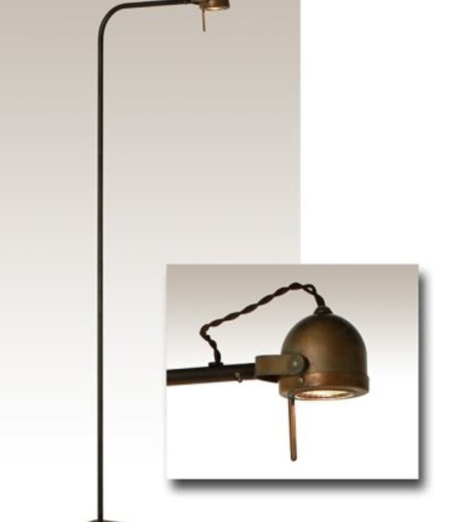 Frezoli Spezia Vloerlamp | Loodkleur | H140 cm