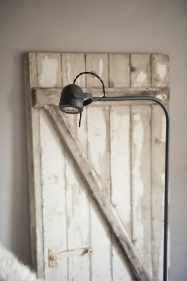 Frezoli Spezia Vloerlamp | Mat Zwart | H140 cm