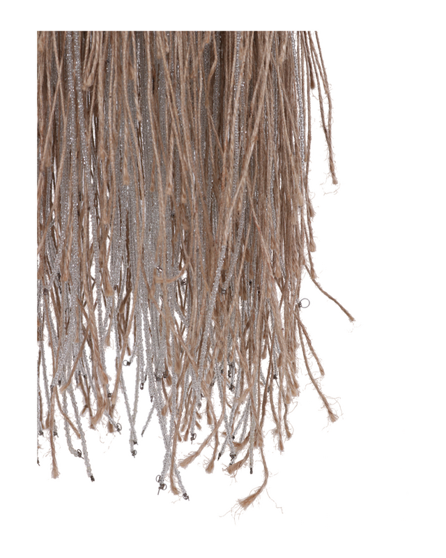 Rene Houtman Hanglamp van Touw | Zilver | Dia 12 x H62 cm