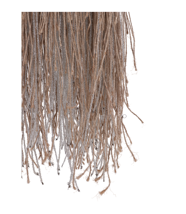 Rene Houtman Hanglamp van Touw | Zilver | Dia 12 x H62 cm