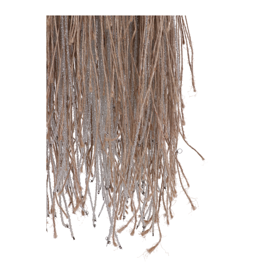 Rene Houtman Hanglamp van Touw | Zilver | Dia 12 x H62 cm