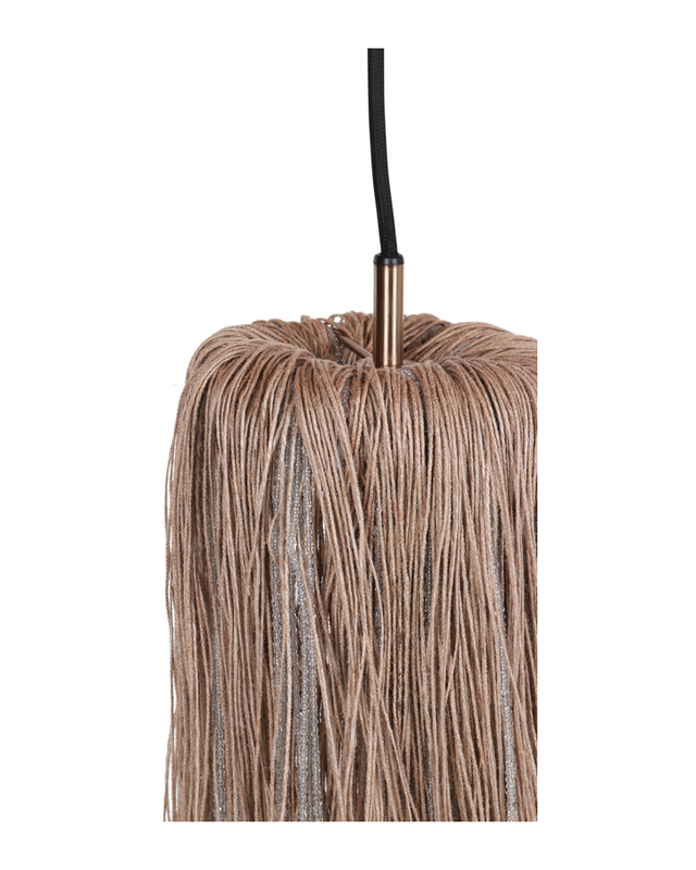 Rene Houtman Hanglamp van Touw | Zilver | Dia 12 x H62 cm