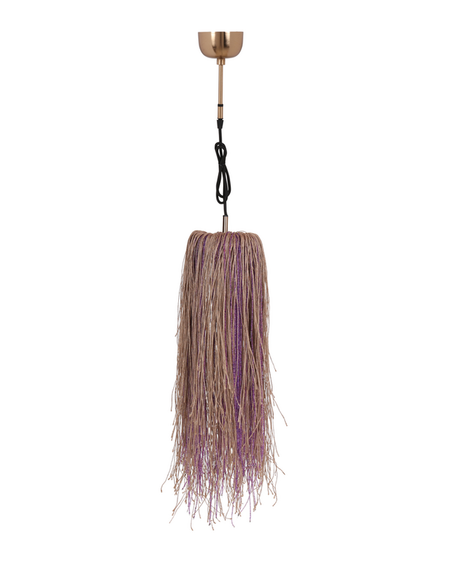 Rene Houtman Hanglamp van Touw | Zilver | Dia 12 x H62 cm