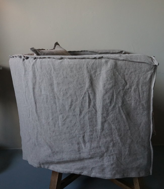 Aura Peeperkorn Fauteuil Dirk + Kussen Linnen Aura Peeperkorn