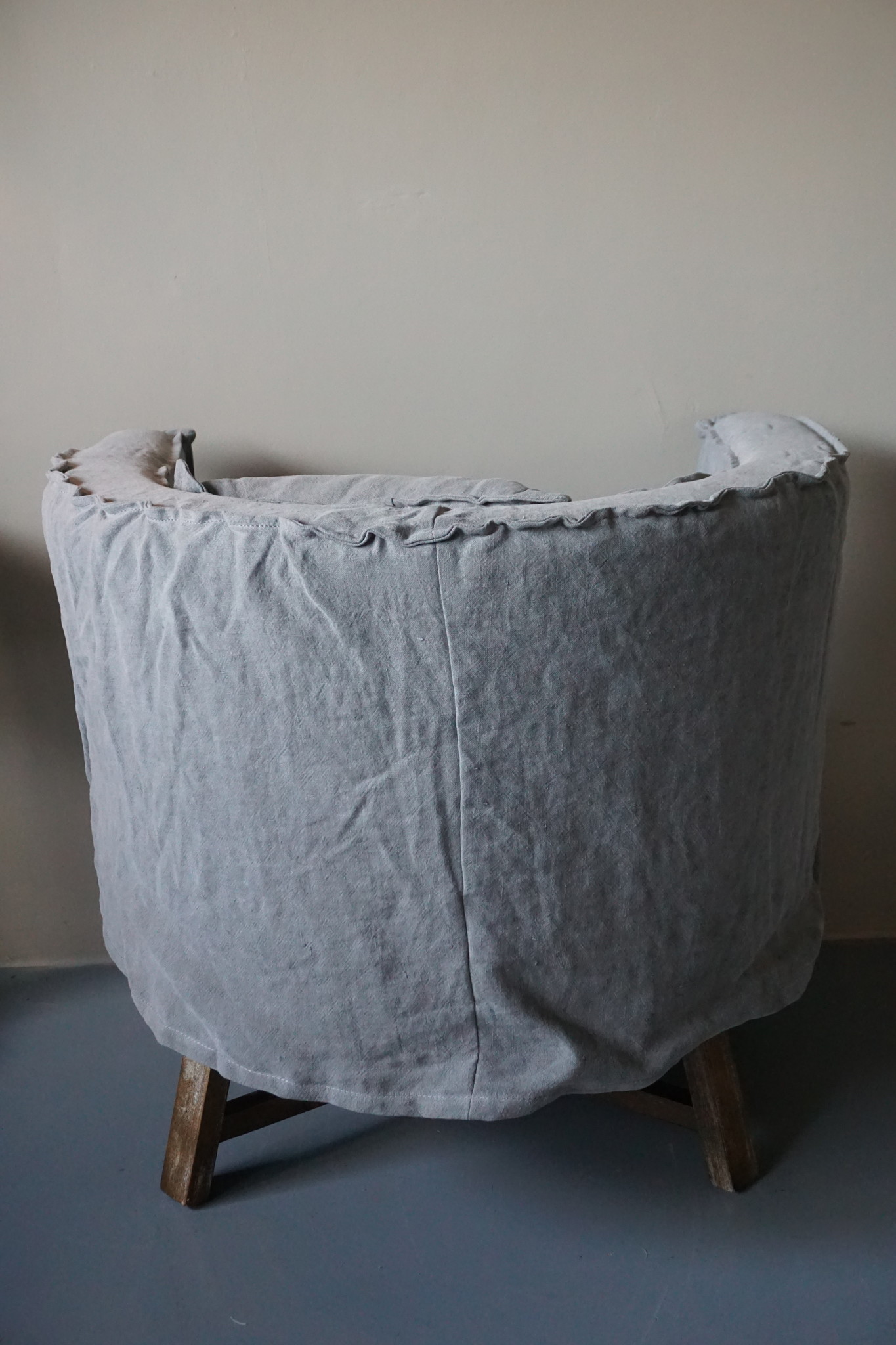Aura Peeperkorn Fauteuil Dirk + Kussen Grijs Aura Peeperkorn