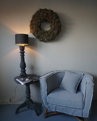 Aura Peeperkorn Fauteuil Dirk + Kussen Grijs Aura Peeperkorn