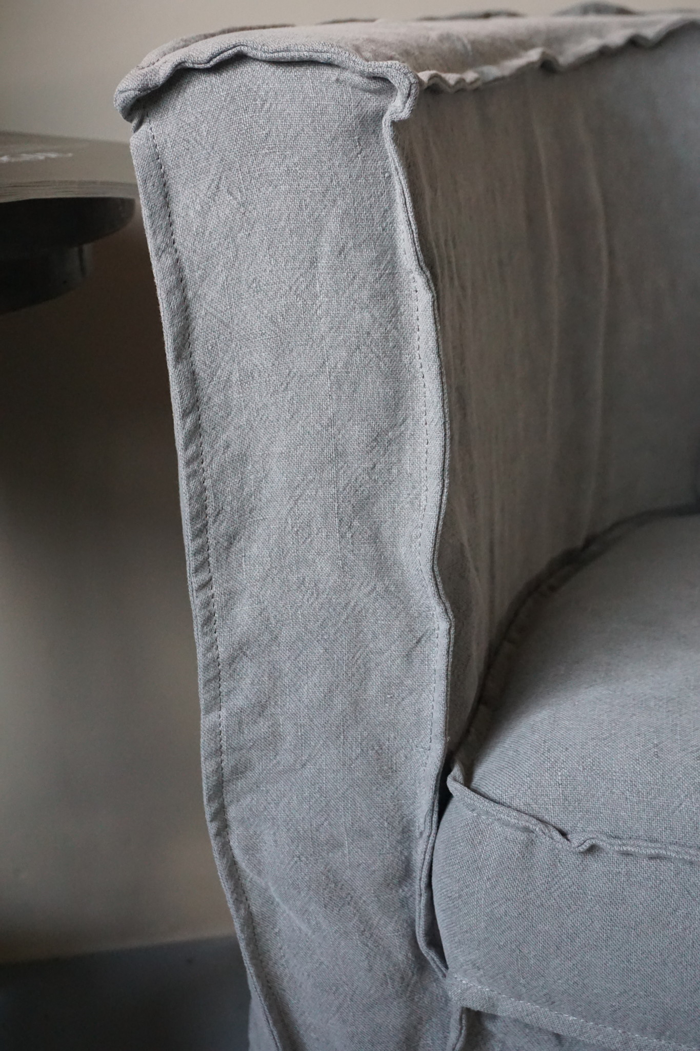 Aura Peeperkorn Fauteuil Dirk + Kussen Grijs Aura Peeperkorn