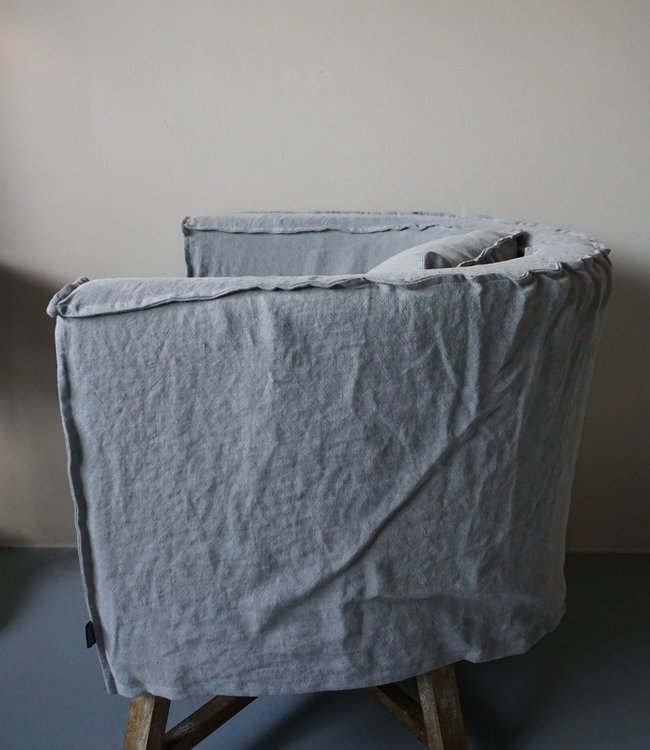 Aura Peeperkorn Fauteuil Dirk + Kussen Grijs Aura Peeperkorn