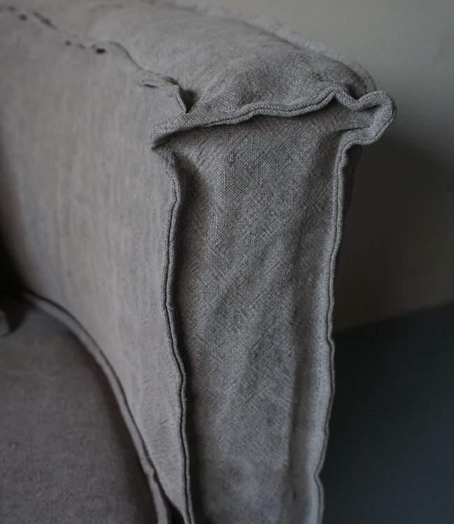 Aura Peeperkorn Fauteuil Dirk + Kussen Taupe Aura Peeperkorn