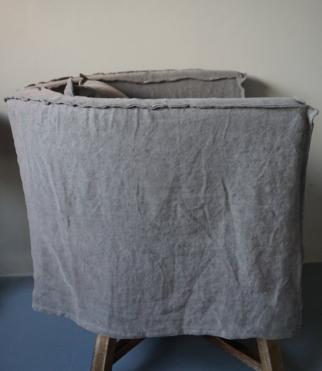 Aura Peeperkorn Fauteuil Dirk + Kussen Taupe Aura Peeperkorn