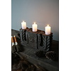 Ornament Oud Hout - Kaarshouder L44xD11xH25