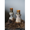Kaarshouder Oud Hout - M & L -