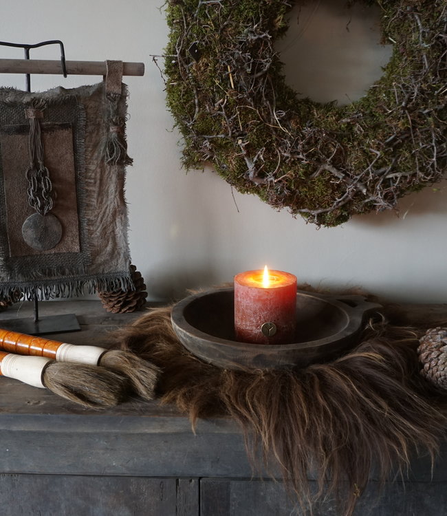 Aura Peeperkorn Amuseschaal Hout Met Handvat L37xD31xH6 cm