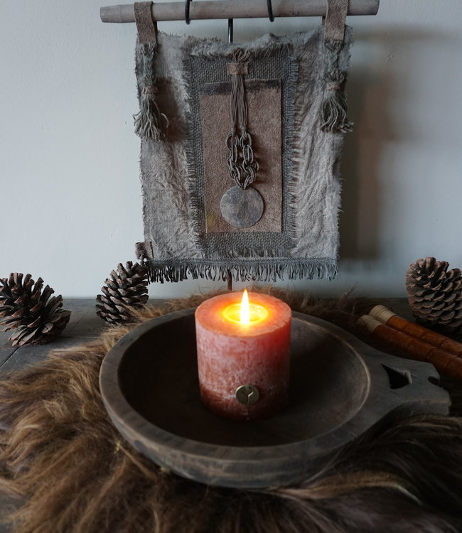 Aura Peeperkorn Amuseschaal Hout Met Handvat L37xD31xH6 cm