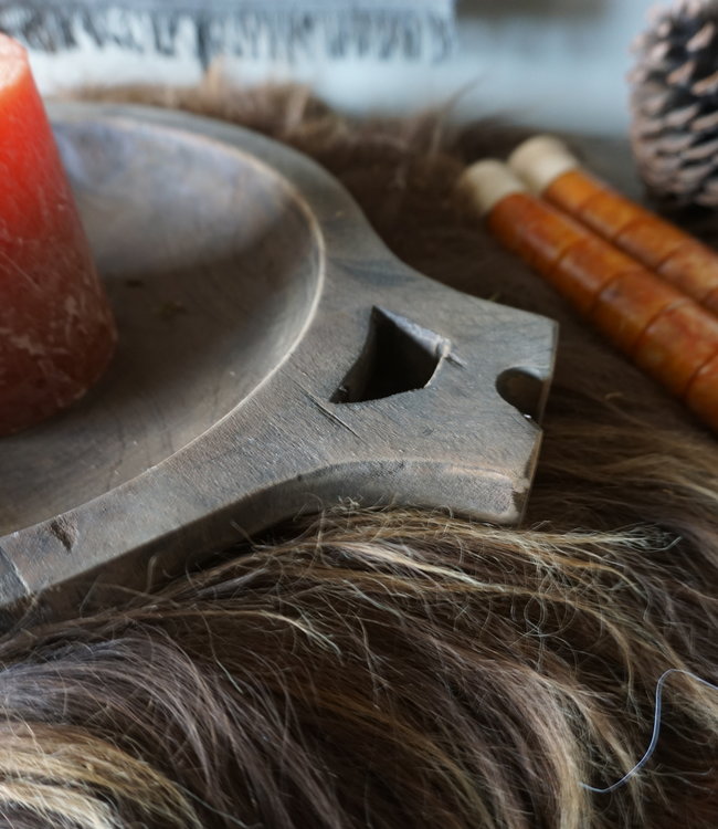 Aura Peeperkorn Amuseschaal Hout Met Handvat L37xD31xH6 cm