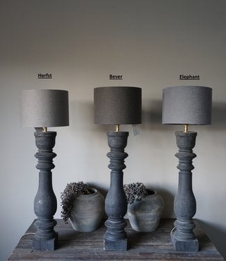 Aura Peeperkorn Balusterlamp Inclusief Kap - Kies Je Kleur - H83cm