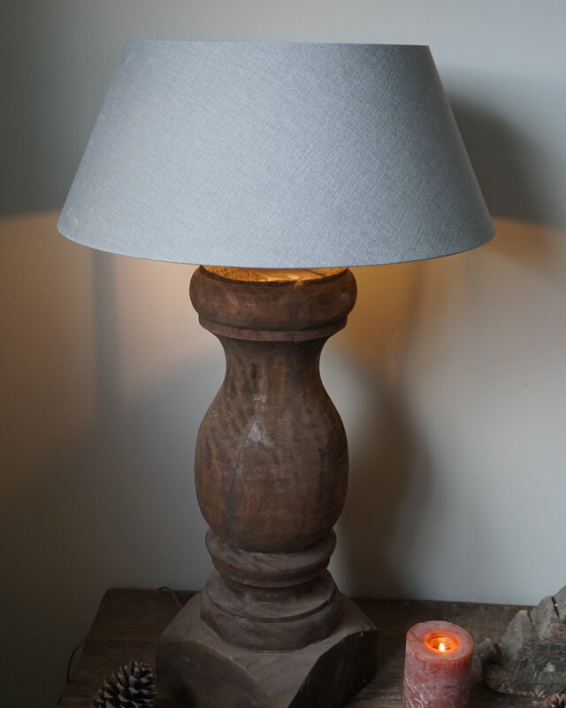 Aura Peeperkorn Lampenvoet Oud Hout L70 x D26 cm - Excl Kap.