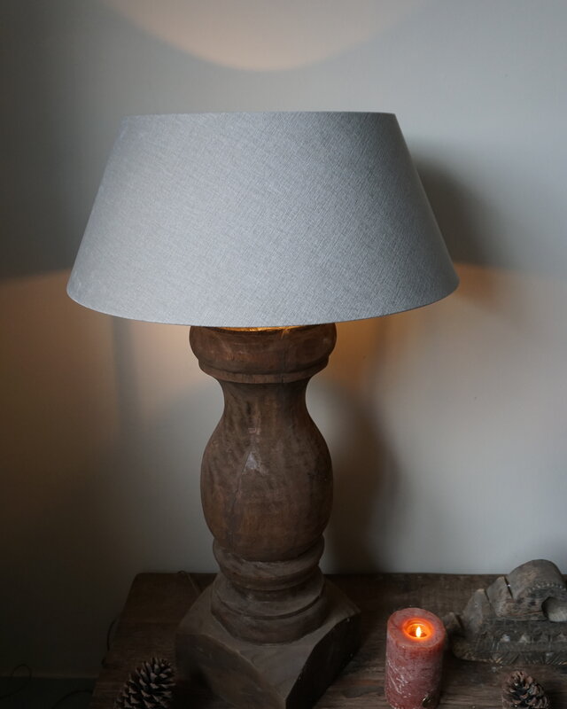 Aura Peeperkorn Lampenvoet Oud Hout L70 x D26 cm - Excl Kap.