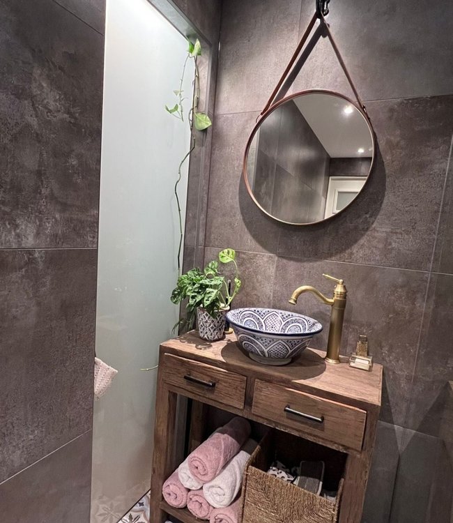 Rene Houtman Badkamermeubel Semmie - Ijzer - B80 cm