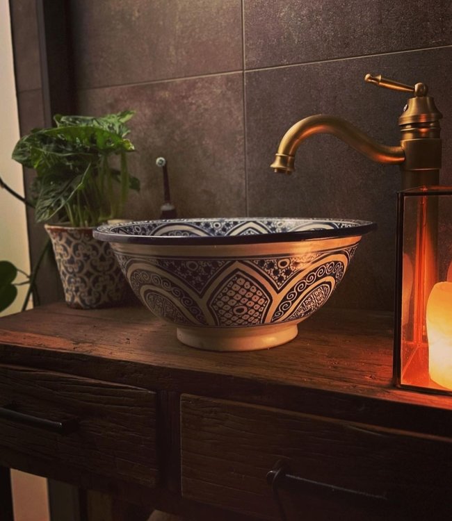 Rene Houtman Nostalgische Wastafelkraan - Brons - H325 MM