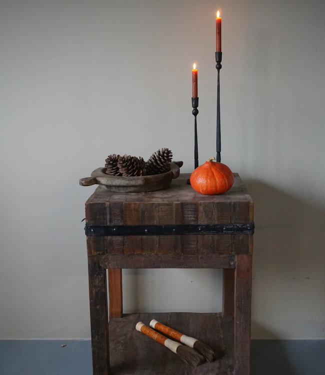 Rene Houtman Hakblok Tafeltje Oud Teak H85 x B60 Cm