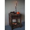 Hakblok Tafeltje Oud Teak H85 x B60 Cm
