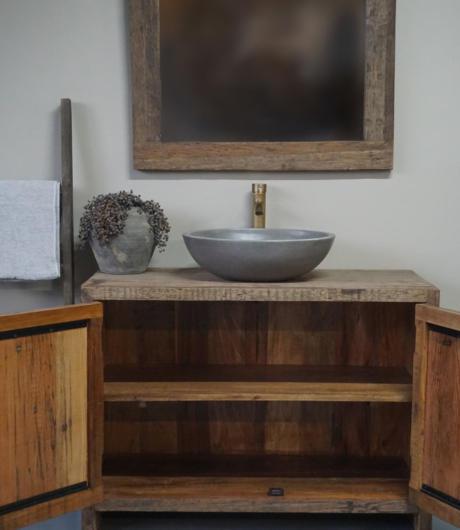 Rene Houtman Badkamermeubel Oud Hout Unique L110xD50xH80 cm