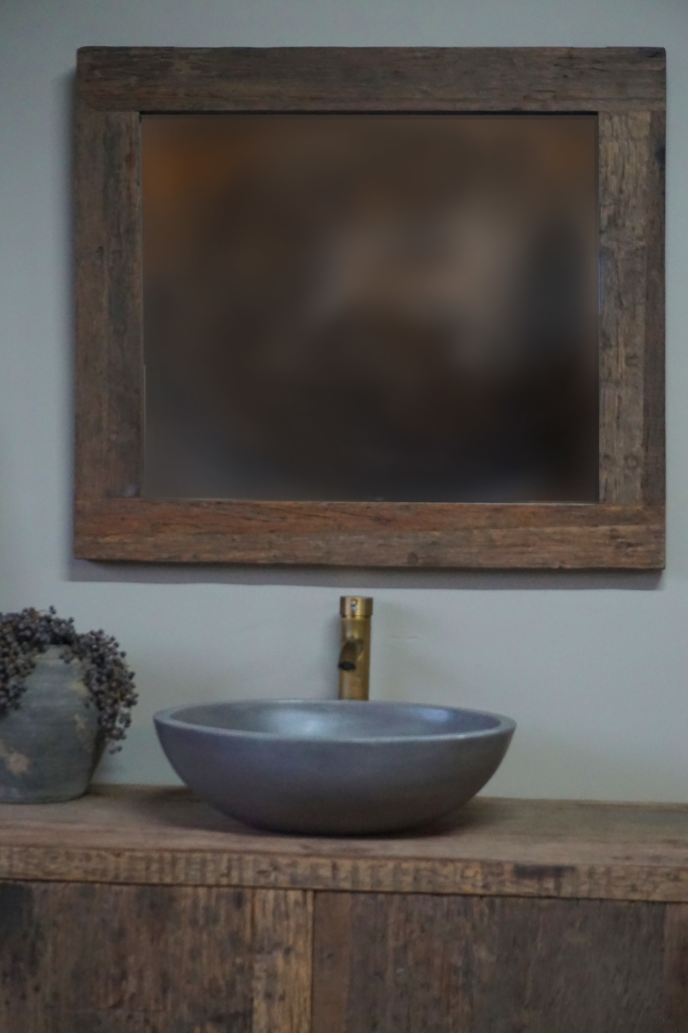 Rene Houtman Badkamermeubel Oud Hout Unique L110xD50xH80 cm