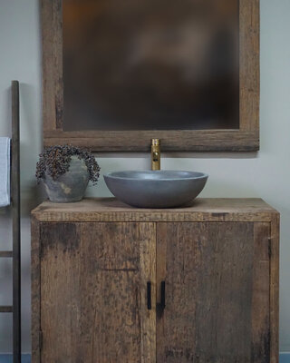 Rene Houtman Spiegel Soof 110x90 Cm - Rustiek Oud Hout