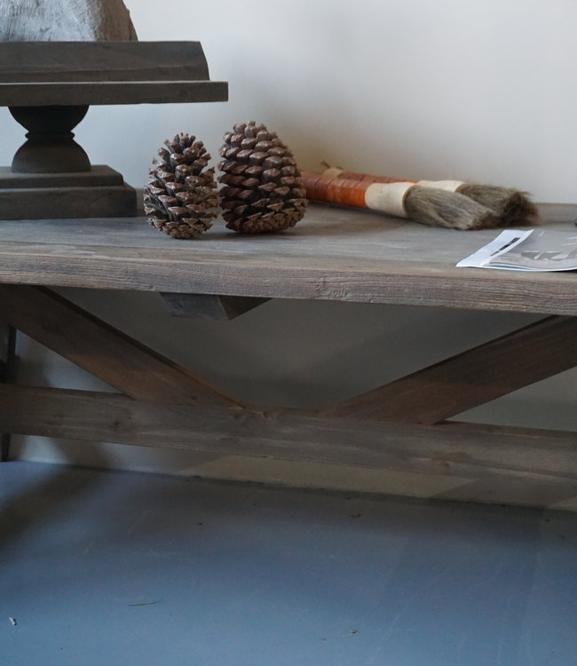 Aura Peeperkorn Salontafel Crossa Oud Hout 120, 140, 150 & 160 cm