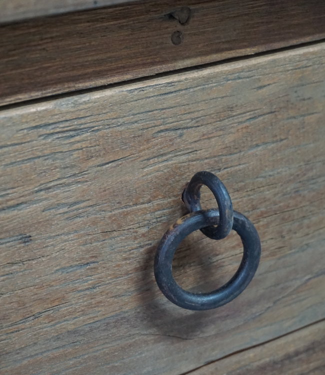 Rene Houtman Dressoir Oud Hout L220 x D45 x H90 cm 4 lade