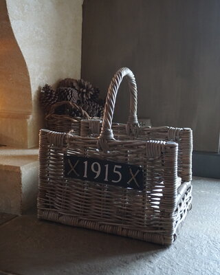 Rene Houtman Haardmand Antiek Grey L45 x B35 x H30 cm