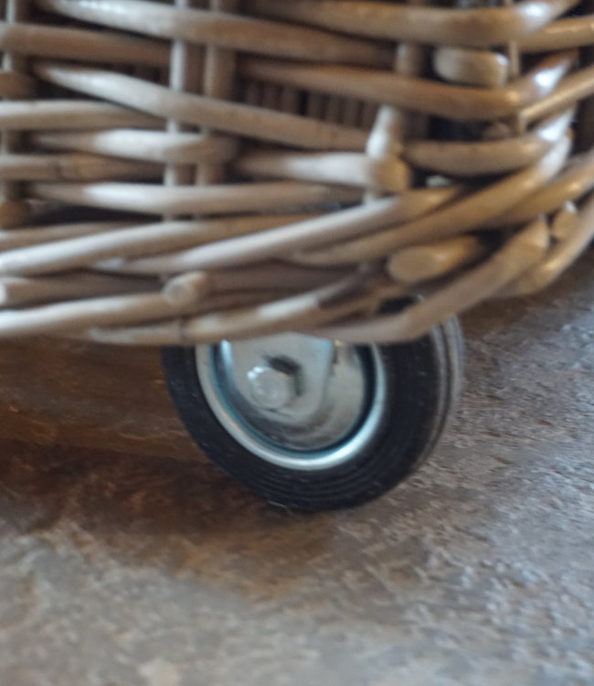 Rene Houtman Haardmand Met Hendel En Wielen 90x45x35 cm