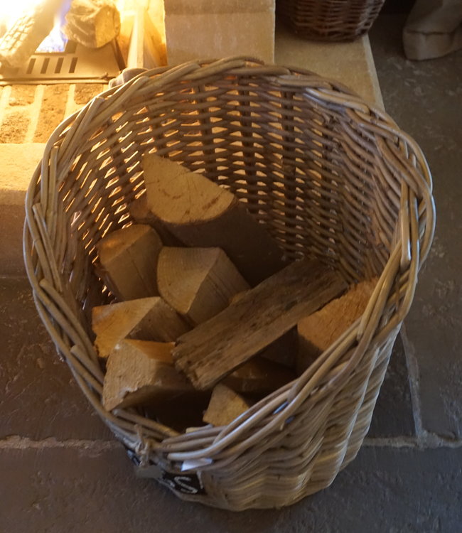 Rene Houtman Haardmand Gevlochten Rotan H42 x D42 cm