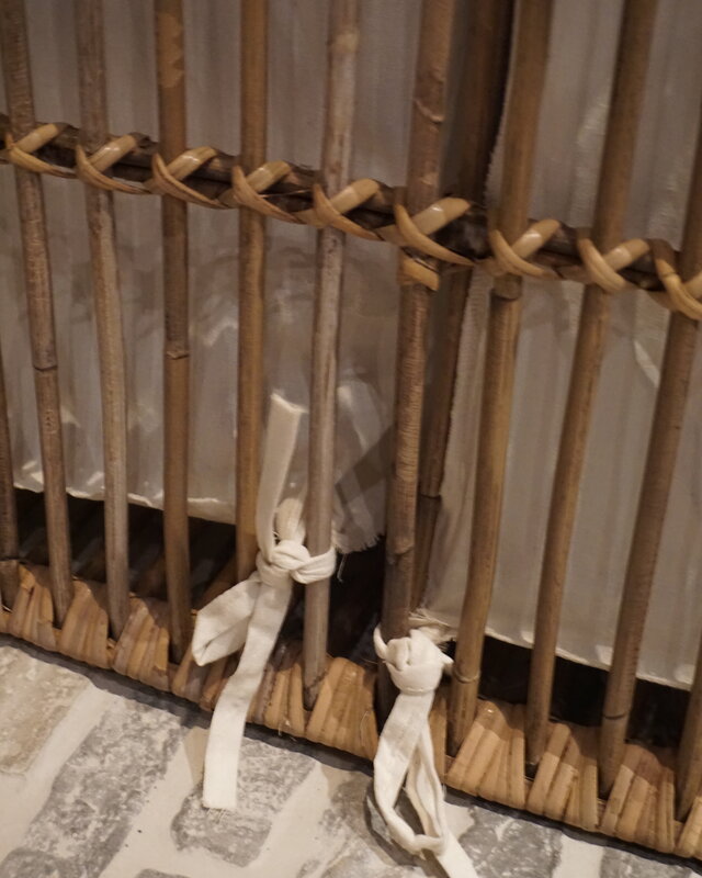 Rene Houtman Wasmand Dubbel Rotan Linnen Zakken B58 cm