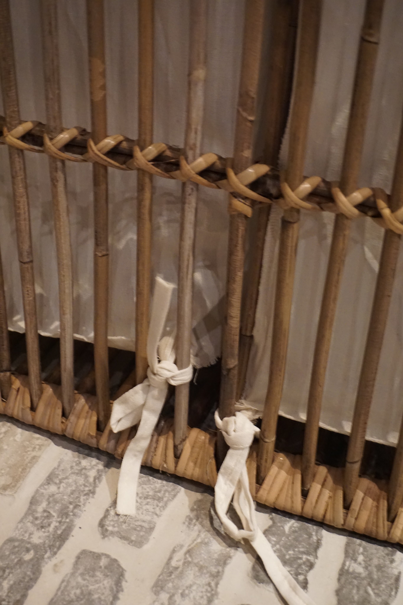 Rene Houtman Wasmand Dubbel Rotan Linnen Zakken B58 cm