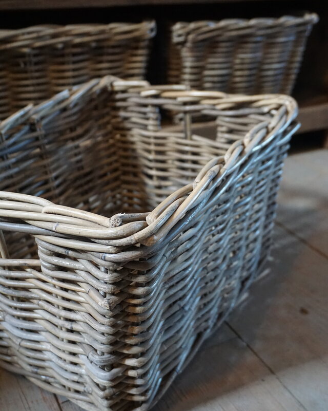 Rene Houtman Lademand Rotan Grey L44 x B33 x H25 Cm