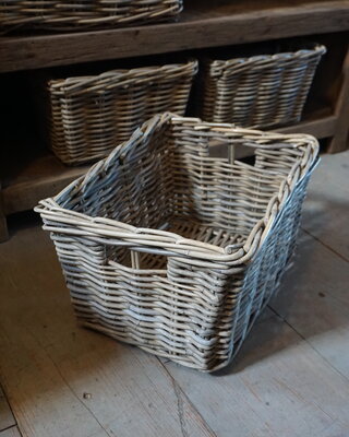 Rene Houtman Lademand Rotan Grey L44 x B33 x H25 Cm