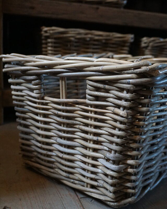 Rene Houtman Lademand Rotan Grey L44 x B33 x H25 Cm