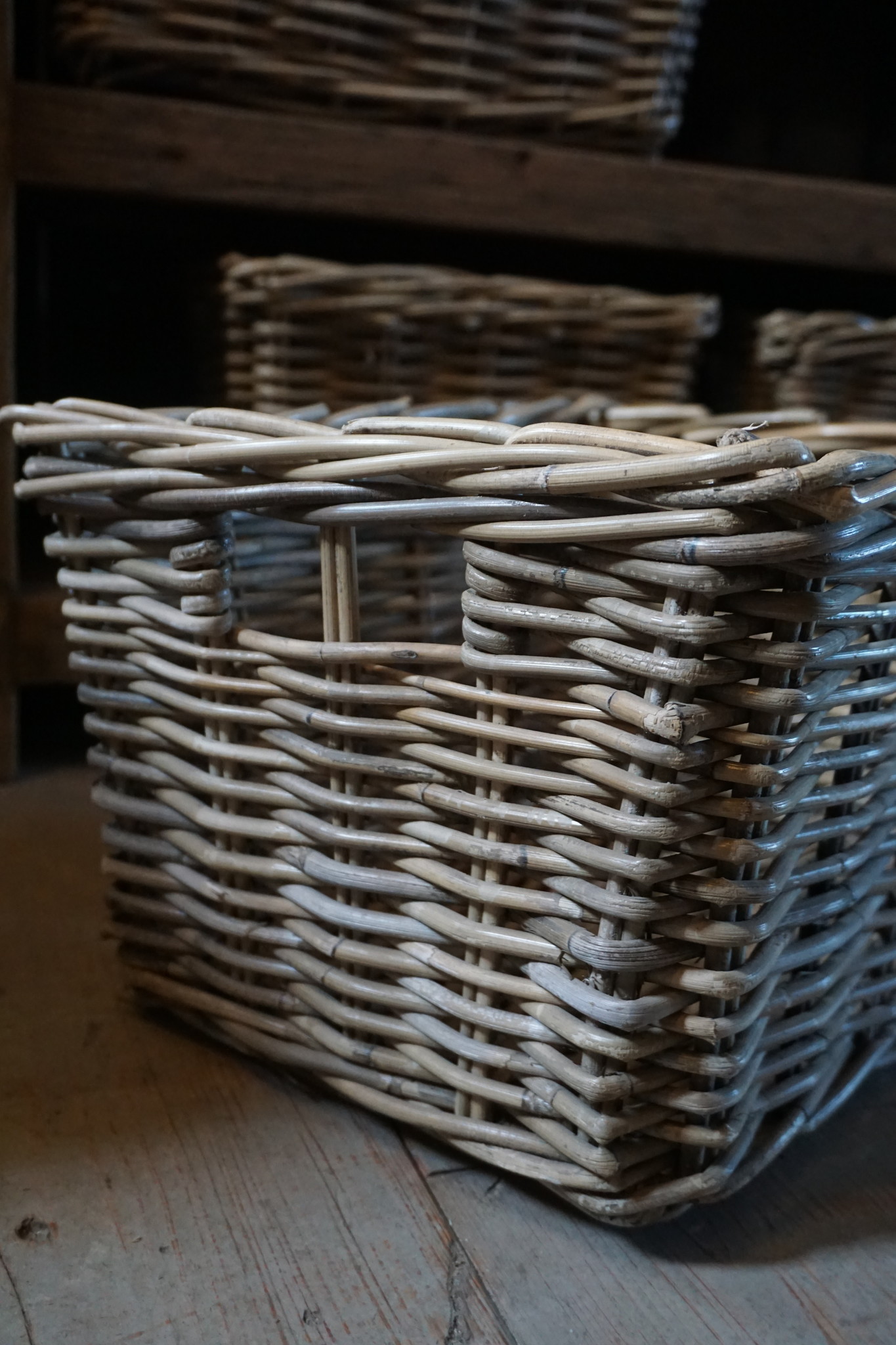Rene Houtman Lademand Rotan Grey L44 x B33 x H25 Cm