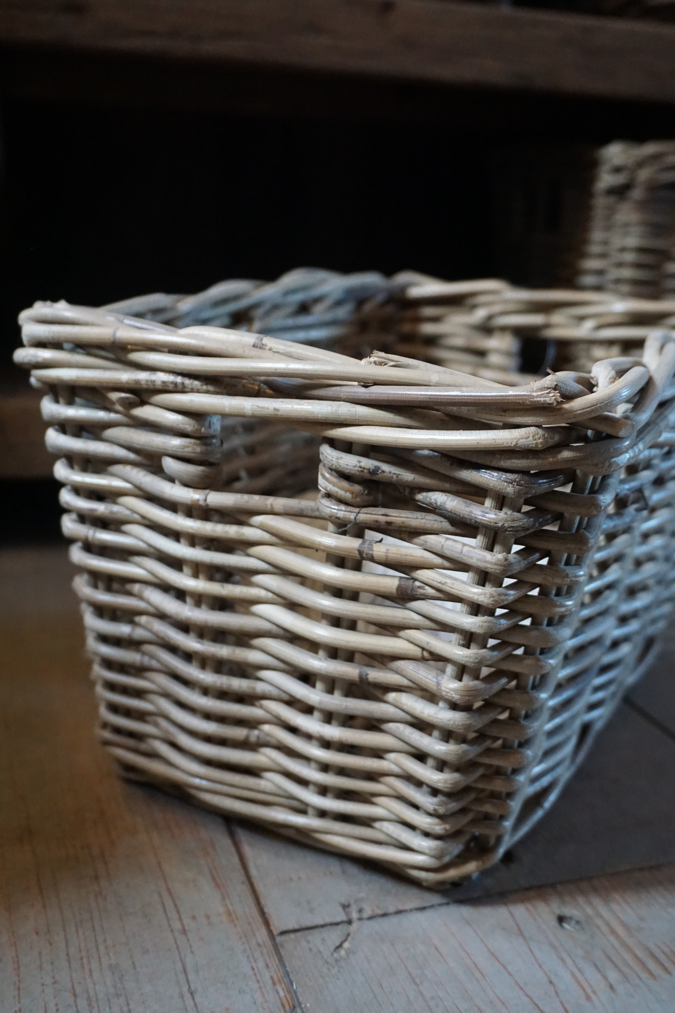Rene Houtman Lademand Rotan Grey L34 x B24 x H20 Cm
