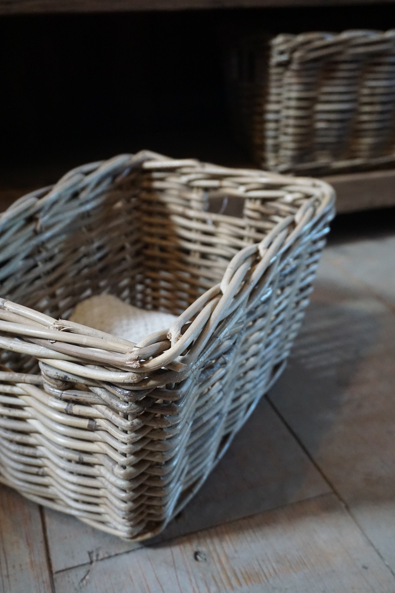Rene Houtman Lademand Rotan Grey L34 x B24 x H20 Cm
