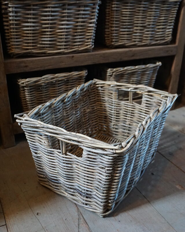 Rene Houtman Lademand Rotan Grey L50 x B40 x H30 Cm