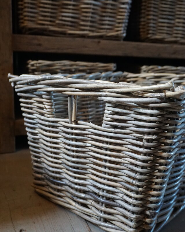 Rene Houtman Lademand Rotan Grey L50 x B40 x H30 Cm