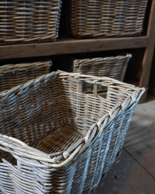 Rene Houtman Lademand Rotan Grey L50 x B40 x H30 Cm